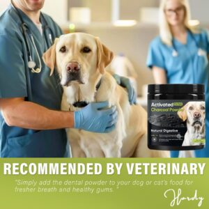 GroceryCentre Activated Charcoal for Dogs & Cats, Natural & Powerful Charcoal Powder Support Upset Stomach, Gas Relief, Digestive & Liver Support for All Pets