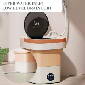 WILDROME- Portable washing machine and dryer -small washing machine mini -9L- portable collapsible washing machine - Foldable Mini Washing Machine for baby Clothes- portable washer for apartments