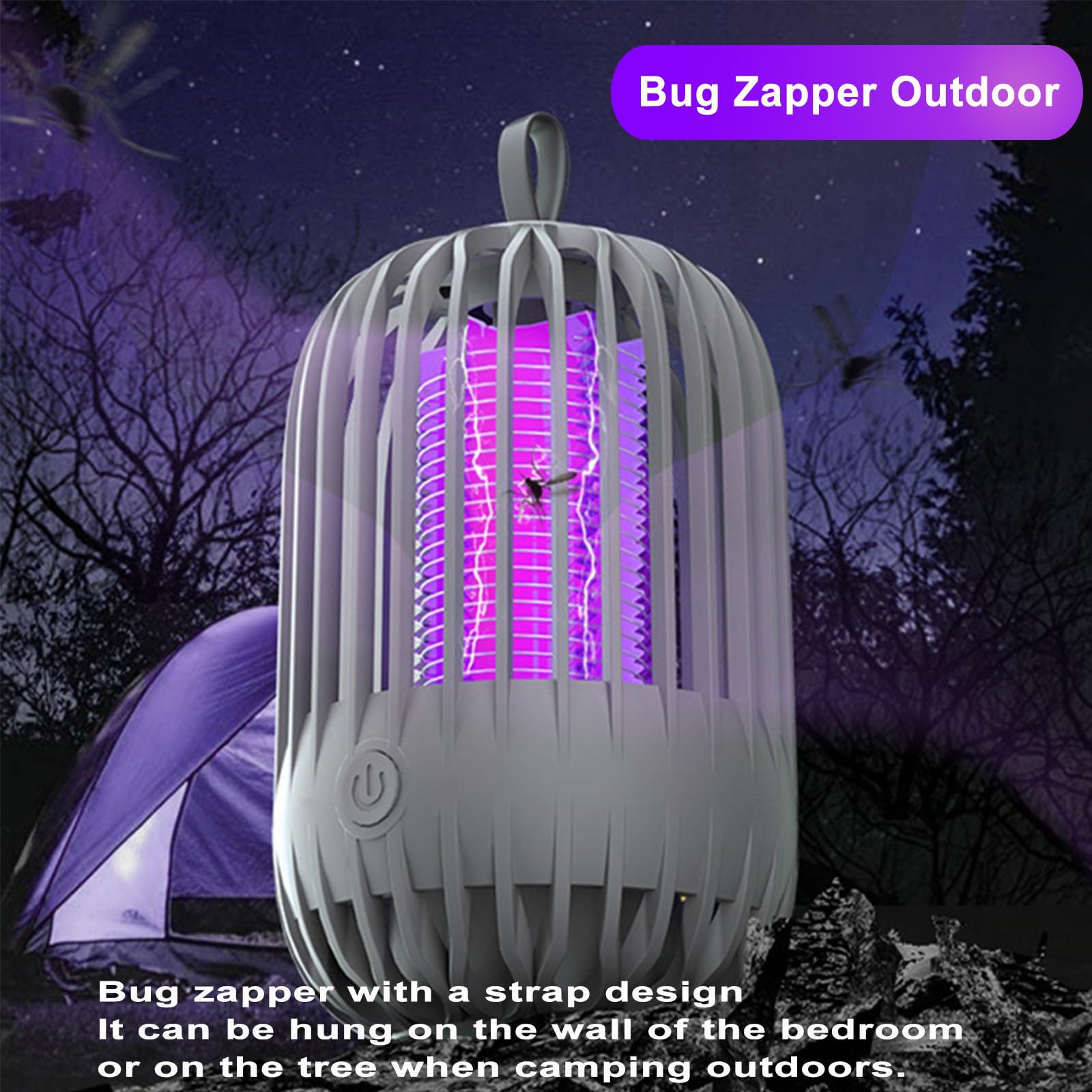 Bug Zapper Indoor,Mosquito Zapper,2024 Upgraded Powerful Indoor Bug Zapper for Home, Garden, Patio,Outdoor Camping