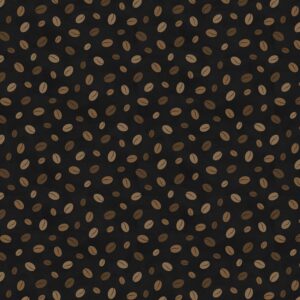 wilmington coffee life 82672 922 black coffee bean toss cotton fabric