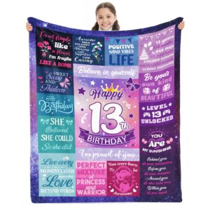 13 year old girl gifts, for 13 year old girl, 13th birthday gifts for girls, 13th birthday decorations for girls, 13 year old girl birthday gift ideas, 13 year old girl blanket 40"x50"