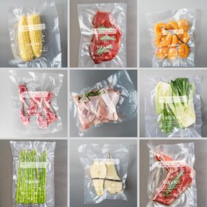 VIAVAK (11x16 Inch) Vacuum Sealer Bags for Food | 100 Clear + 20 Bonus Black | 7-Layer Commercial Grade, BPA-Free, Writable Surface for Content & Date, Heavy Duty for Food Storage & Sous Vide