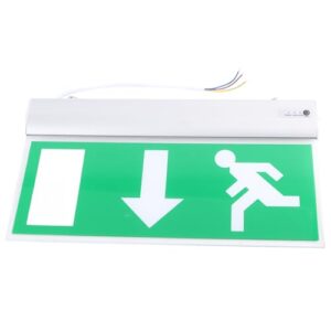 emergency exit sign, led exit sign, exit sign with emergency lights, safety indicator lamp for hotel shopping malls supermarkets hospital