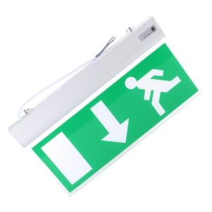 Emergency Exit Sign, LED Exit Sign, Exit Sign with Emergency Lights, Safety Indicator Lamp for Hotel Shopping Malls Supermarkets Hospital