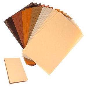 Felt Sheets for Crafts, 18PCS 11.81 x 7.87inch Wool Stiff Felt Sheets Soft Fabric Skin Felt DIY Patchwork Rug Arts and Crafts Fabric Pieces (Brown)