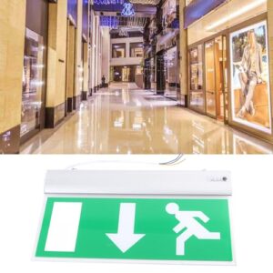 Emergency Exit Sign, LED Exit Sign, Exit Sign with Emergency Lights, Safety Indicator Lamp for Hotel Shopping Malls Supermarkets Hospital