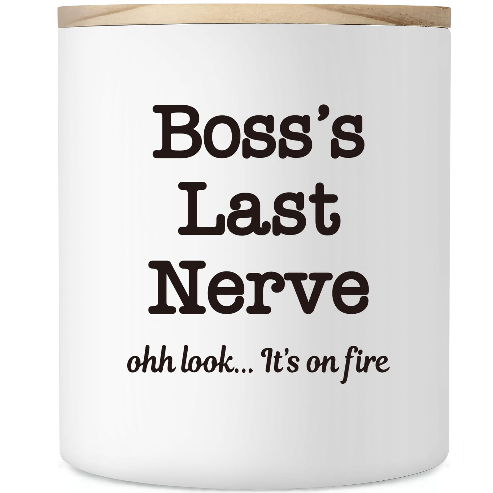 Christmas Appreciation Gifts for Boss, 10oz Funny Boss Candle,Thank You Boss Gift from Employee, Supervisor Manager Mentor Gifts, Boss Birthday Gift Ideas for Women, Boss's Last Nerve Scented Candle