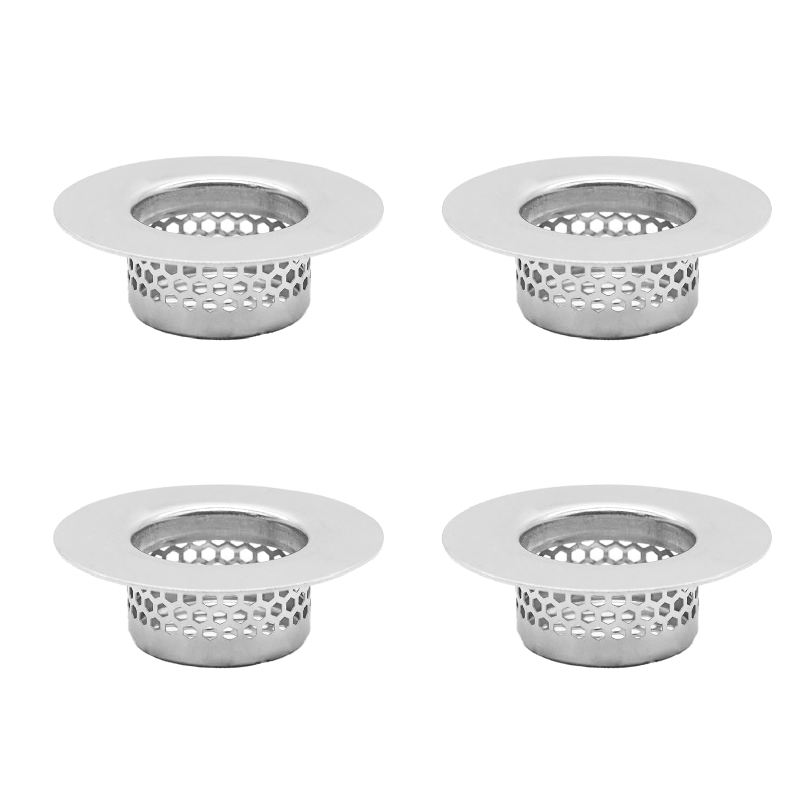 4PCS Shower Drain Hair Catcher,Bathroom Bathtub Sink Drain Strainer,Tub Shroom,Sink Bounce Core Drain Strainer,Unclog Shower Accessories Use for Laundry, Utility, Slop, Rv Sink