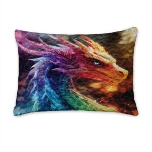 Personalized Dragon Quilt Pattern - Fantasy Colorful Dragon Quilt - Dragon Quilt Full Size - Dragon Quilt Set - Dragon Bedding Twin - Dragon Bedspread - Dragon Sheets Queen - Dragon Quilt Pattern