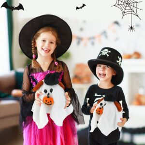 DONGYING Halloween Plush Toys,Ghost with Pumpkin Pillow,Dog Ghost Holding Pumpkin Plush,Halloween Stuffed Animal Plush Pillow,Halloween Party Favors,Halloween Treat Bag Stuffers Gifts Kids Boys Girls