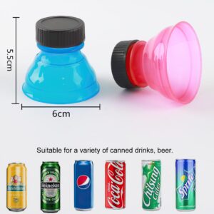 6 PCS Plastic Soda Can Cap, Reusable Soda Can Drink Lids for Beer Carbonated Drinks and Other Canned Beverages