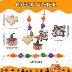 Abizoo Guinea Pig Toys Halloween, Chinchilla Toys Rabbit Toys Teeth Care Improve Pets Dental Health for Chinchillas Hamsters Rat Small Animals Playing Teeth Grinding Indoor Outdoor