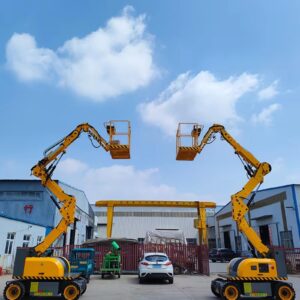 2 Tons Electric Folding Forklift Towable Vehicle Mounted Articulating Boom Lift 30 Meters