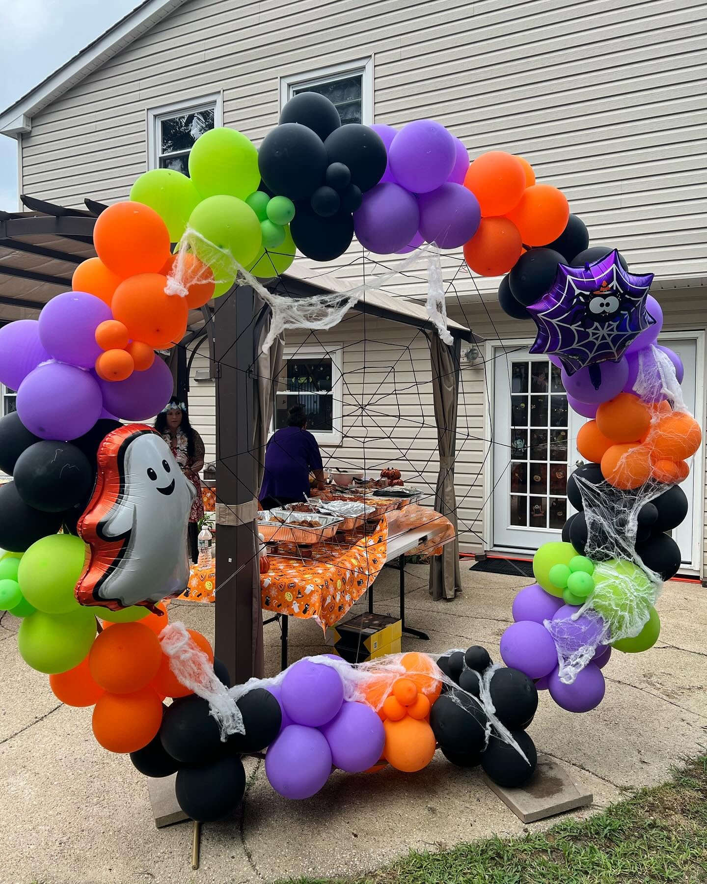 Halloween Party Balloons Decorations, 12Inch 60Pcs Black Orange Purple Green Confetti Balloons for Kids Halloween Birthday Party Decoration