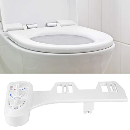 Premium G1/2 Thread Bidet Toilet Attachment with Hot and Cold Water, Easy Installation, Dual Nozzle Design for Optimal cleanness and Comfort