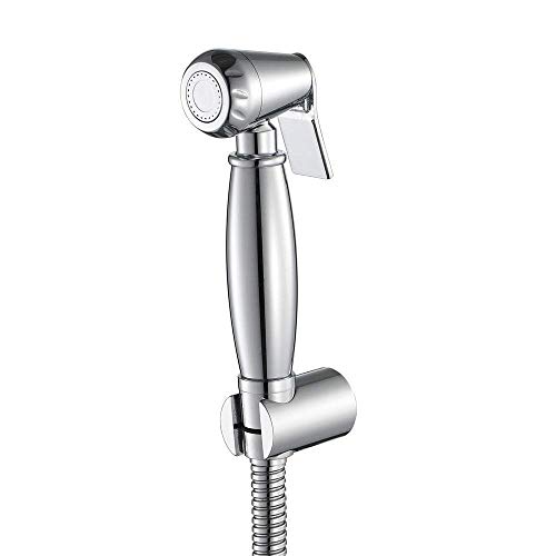 BINCAVIDOU Chrome Thermostatic Pet Bath Wash Car Water Flowers Personal Hygiene Bidet Spray Gun Set Bathroom Toilet Flusher Full Retro Copper Woman Wash Faucet Flushing Body Cleaner