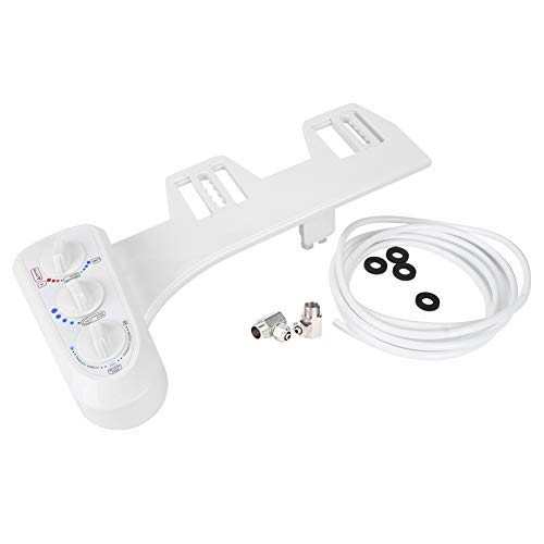 Premium G1/2 Thread Bidet Toilet Attachment with Hot and Cold Water, Easy Installation, Dual Nozzle Design for Optimal cleanness and Comfort