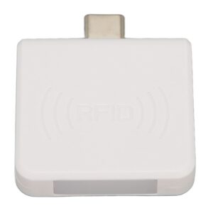 Card Reader, Credit Card Reader Type C Interface ID Mobile Phone Card Reader 125Khz Portable Smart Card Reader (White)