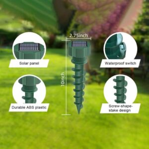 Ultrasonic Mole Repellent Outdoor 2024. Mole Repellent for Lawns, Garden, Yard. Mole and Vole Repellent Solar Powered, Waterproof, Gopher Repellent.