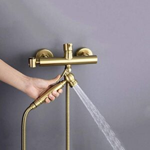 BINCAVIDOU Toilet Hand Held Bidet Sprayer Hot and Cold Water Mixer Bidet Faucet Kids Sprayer Brass Wall Mounted Bathroom Bidet Faucet