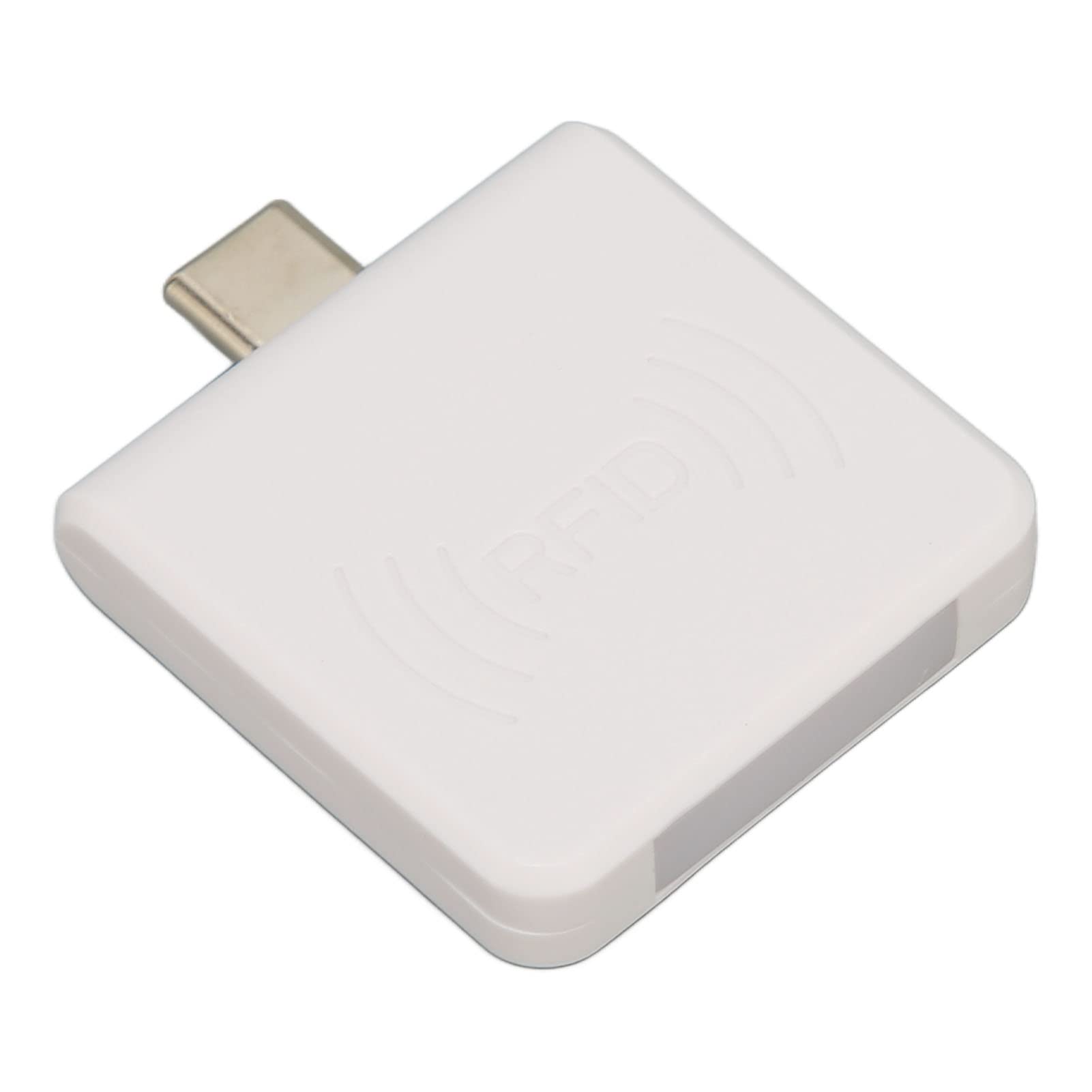 Card Reader, Credit Card Reader Type C Interface ID Mobile Phone Card Reader 125Khz Portable Smart Card Reader (White)