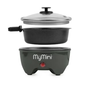 mini electric hot pot for cooking: portable ramen cooker: 5-in multi-functional self heating pot, non-stick electric pot for pasta, noodles, soup, eggs, portable cooking pot, lazy pot