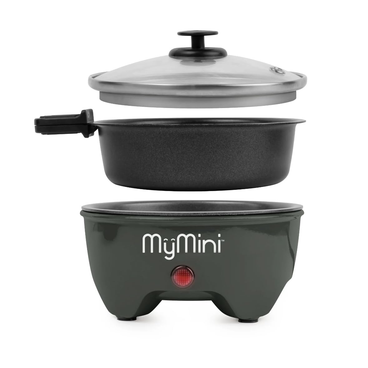 Mini Electric Hot Pot for Cooking: Portable Ramen Cooker: 5-in Multi-Functional Self Heating Pot, Non-Stick Electric Pot for Pasta, Noodles, Soup, Eggs, Portable Cooking Pot, Lazy Pot