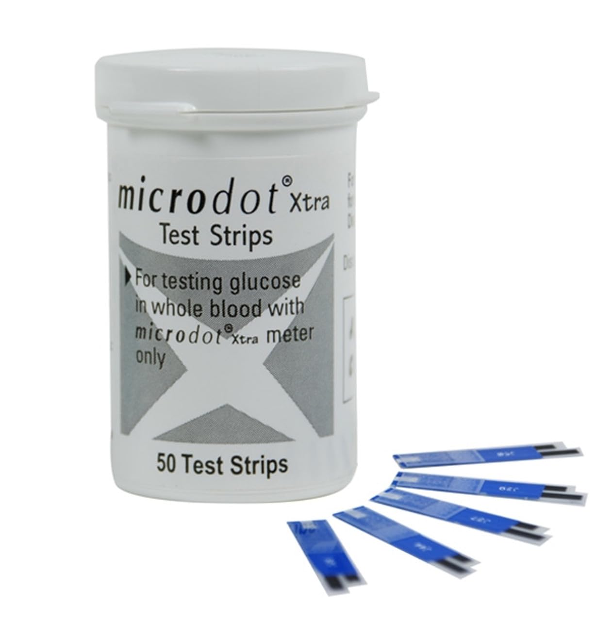 Microdot Xtra Glucometer Test Strips