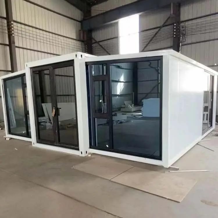 House for 40FT Tiny House,Portable Prefab House with Bedrooms,1 Full Equiped Bathroom and Kitchen, Prefabricated Container House