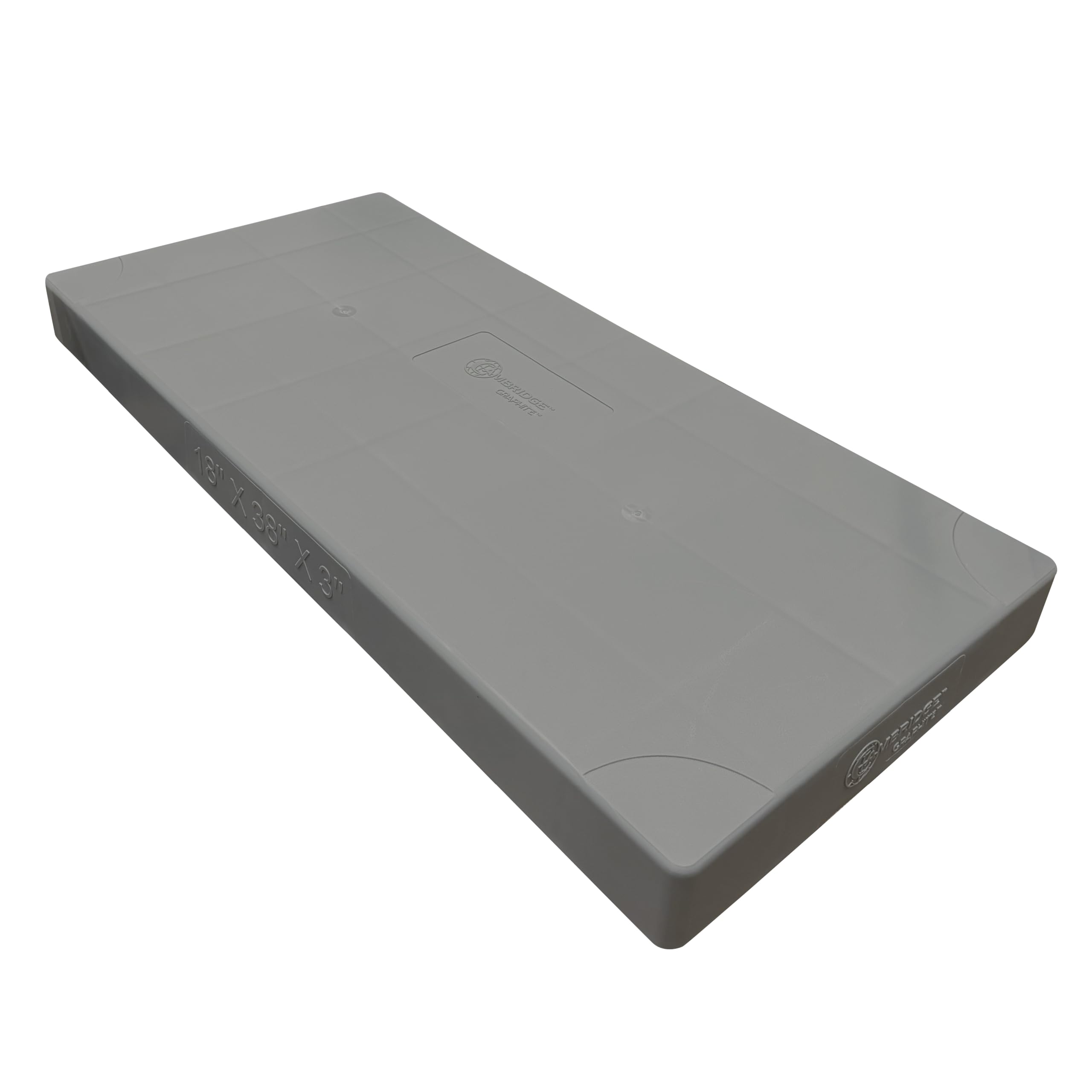 Cambridge Mini Split Gray AC Condenser Pad/Base, 18" W x 38" L x 3" H - Ideal for Air Conditioner Condenser Unit