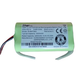 robot vacuum cleaner battery module, compatible for shark rvbat850 r75 r85 rv850 av751 av752 av753 rv761. rechargeable & detachable battey