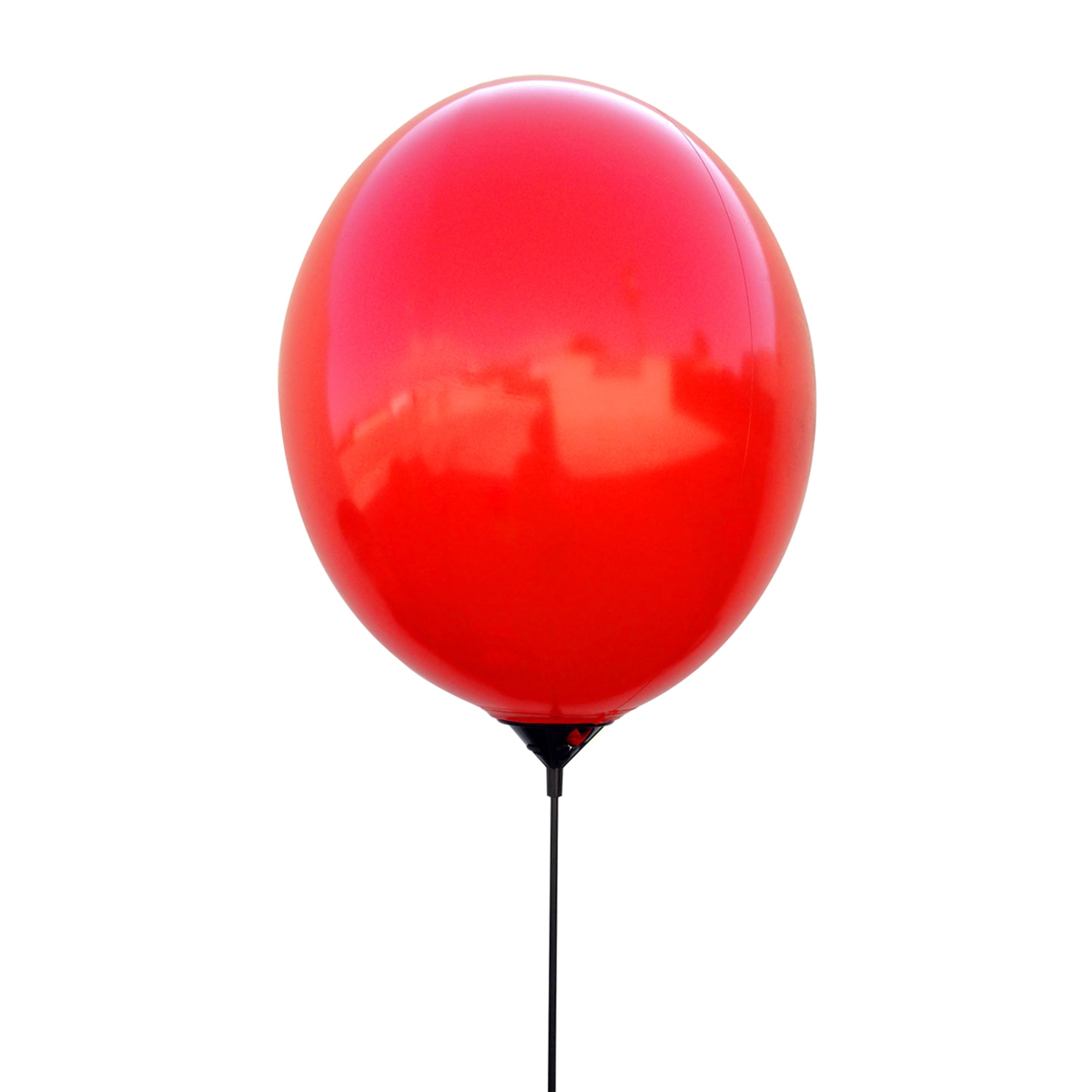 Reusable 20-Inch Red Balloon Halloween Prop - PVC Vinyl, Latex-Free, Permanent Inflation, Inflatable Balloon with Holder Pole and Adapter Clip - Perfect for Party Decorations, Cosplay, and Displays