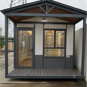 Tiny House for Adults Living, Expandable Container House, Prefabricated Mobile House, 2 bedrooms 1 Bathroom and Kitchen Portable