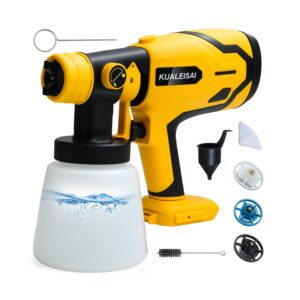 cordless paint sprayer for dewo1t 20v max battery (battery not included), hvlp spray paint gun