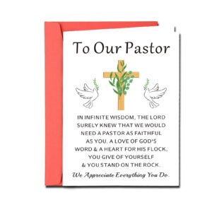 ti-edc thanksgiving card for pastor, pastor appreciation card gifts pastor gifts for men ministerreligious scripture gifts baptism christian faith gift pastoral gift from church thank you card