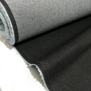 kiran collections-1-yard 9 oz gray black denim fabric for sewing, crafting |medium-weight denim fabric |denim fabric by the yard |jean material|denim material|black jean fabric (60''x36'')