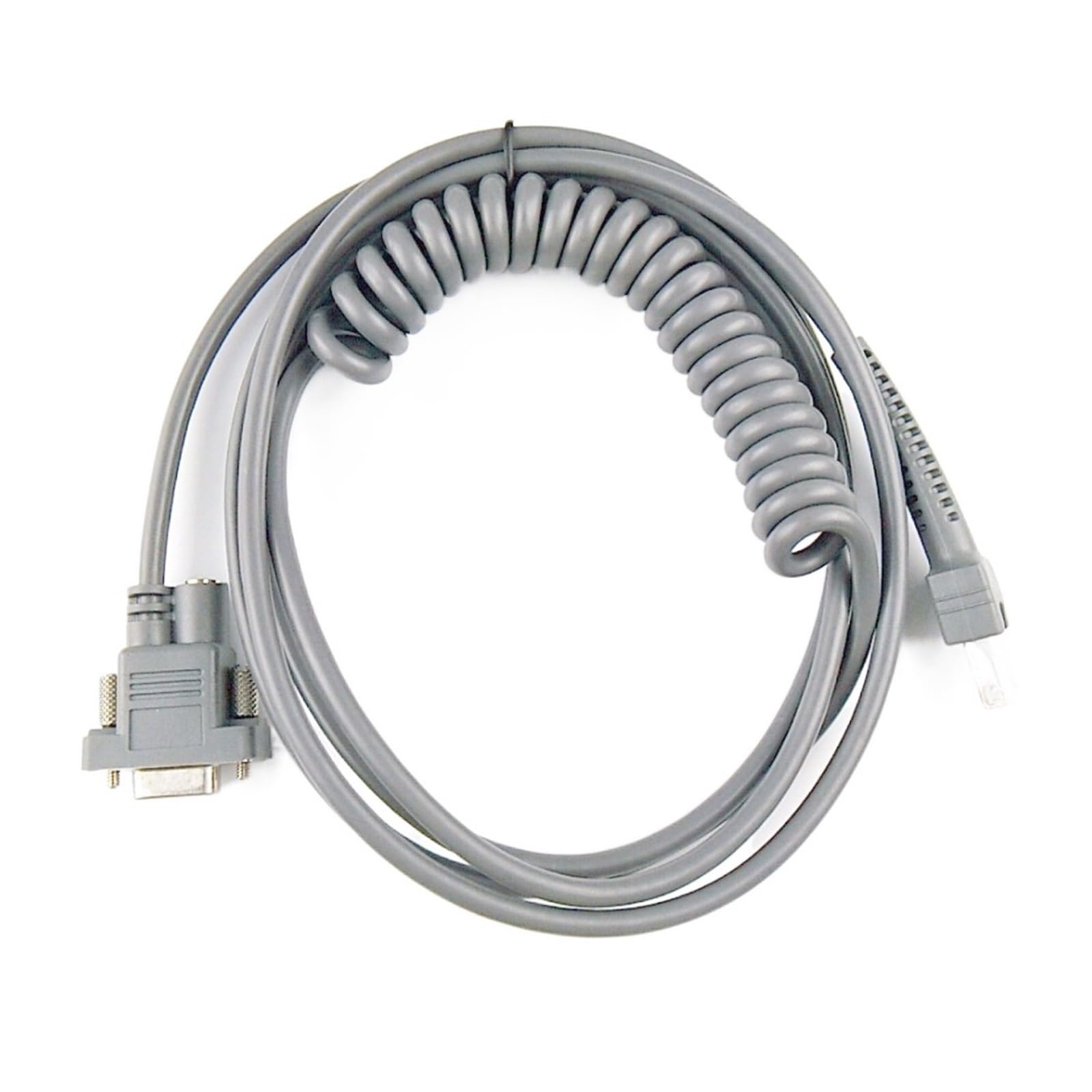 Spiral RS232/PS2 Cable for Barcode Scanner Symbol LS1203,LS2208/AP,LS4008I,LS4208,LS3008,LS3408, LS4278,LS3478,LS3578,LS9208(Spiral PS2 Cable,3mtr)