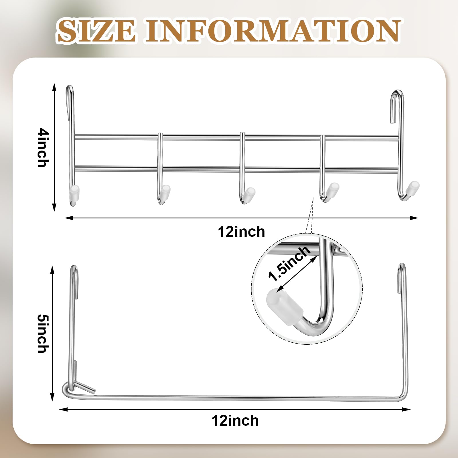 CroBlissful 2 Pack Paper Towel Hanger with Hook for Wire Shelving Paper Towel Holder and Hook Set for Camp Chef Stove Side Shelves Utensils Hanging Kit Grills Kitchen