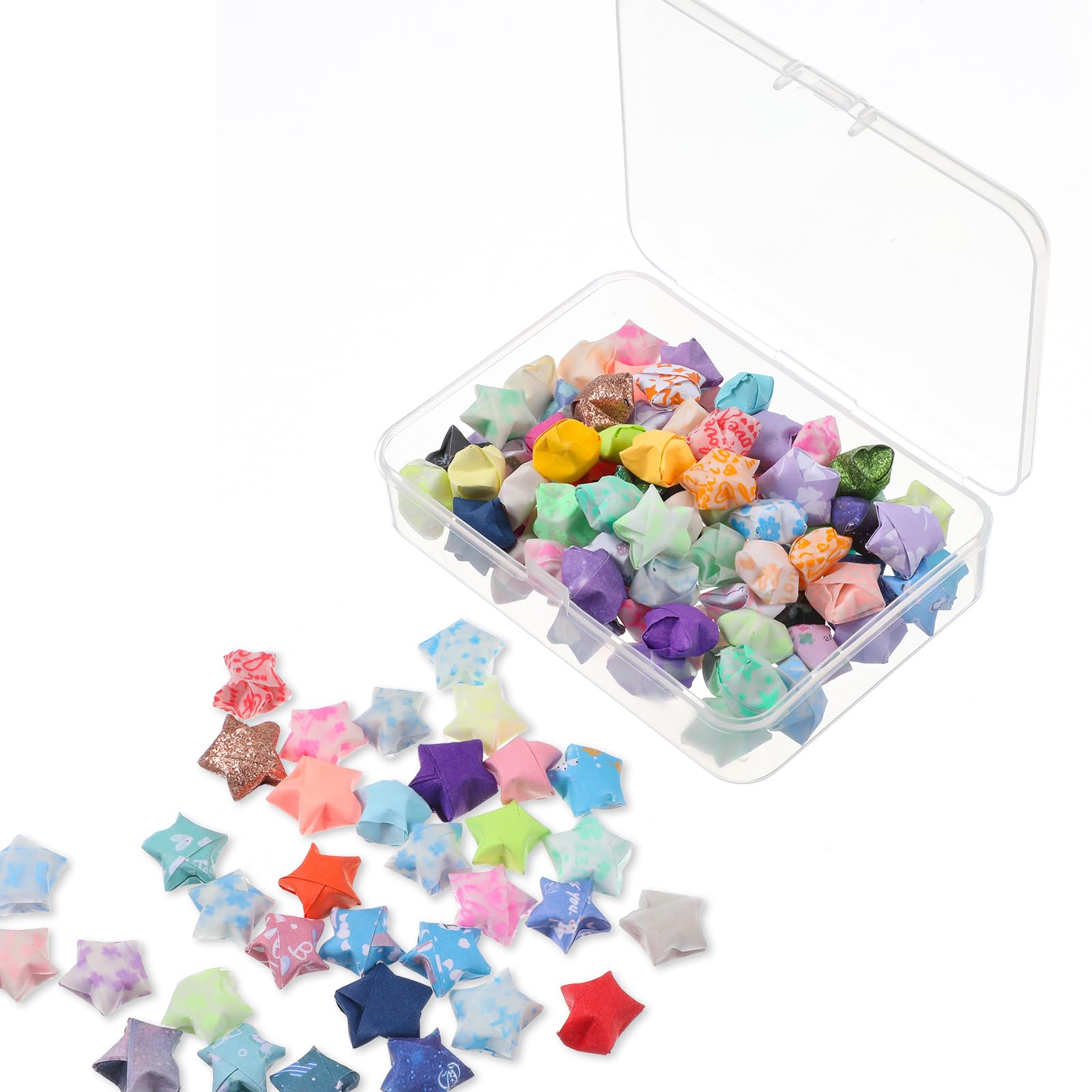 Tucnoeu 5 Pcs Small Plastic Box 4x3x1 Inches Small Storage Containers with Lids Mini Clear Rectangle Box Organizer for Collecting Small Items,Beads,Game Pieces,Business Cards,Crafts Accessories