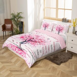 Birthday Gifts for Girls Bedding Sets Full, Sweet 21 Gifts for Girls Duvet Cover Happy Birthday Decorations Comforter Cover for Girls Women, 21th Birthday Gifts Ideas for Girls Bedspread Cover