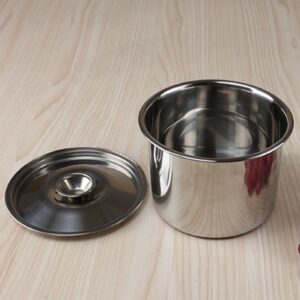 Stainless Steel Stew Pot, and Multifunctional, High Temperature Resistant, 0.2in Thick, Suitable for Seasoning, Eggs (22cm)