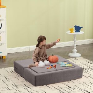 MastonHome Kids Couch - Modular Kids Sofa for Toddler and Baby Playroom/Bedroom Furniture Removable Cover