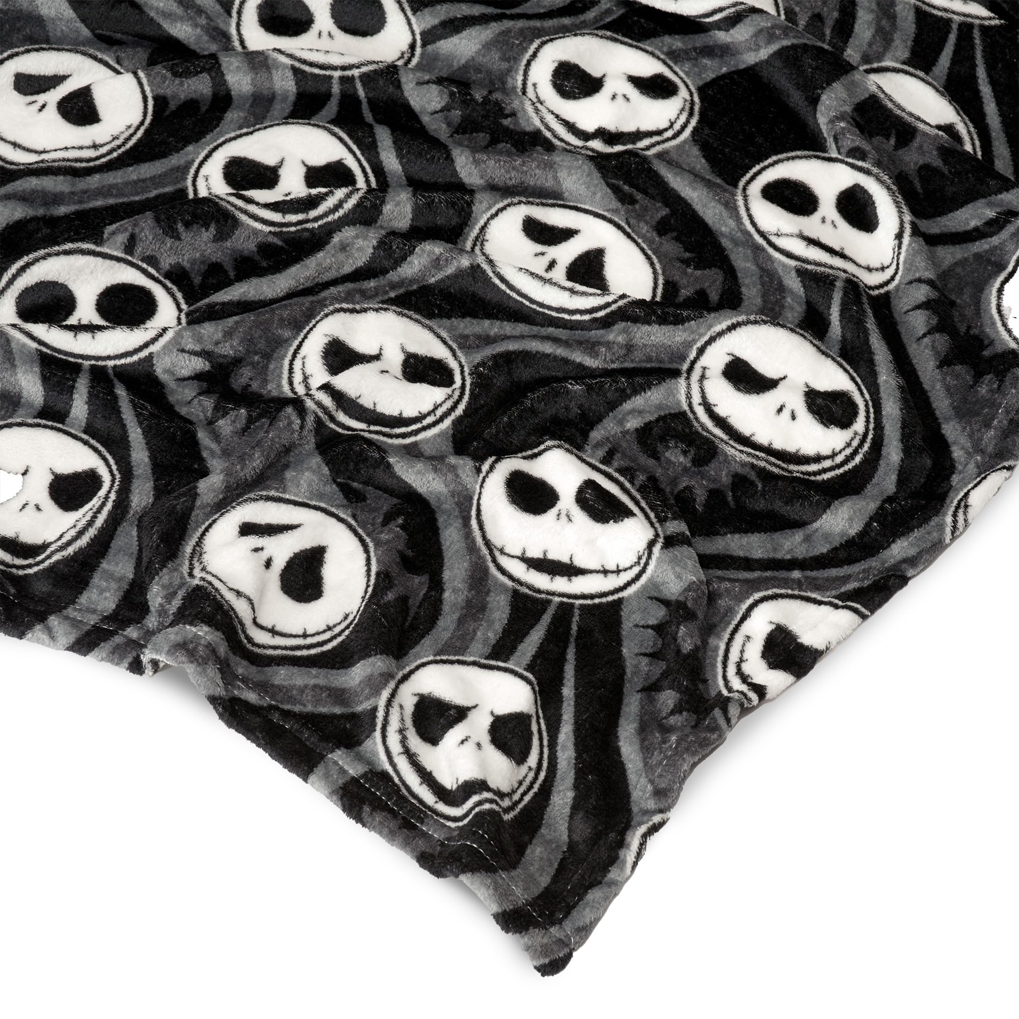 Disney The Nightmare Before Christmas, Swirly Nightmare, Silk Touch Throw and Hugger Set, 50 x 60 Inches