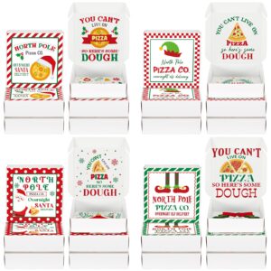 hoolerry 24 pcs mini pizza box gift card holders bulk christmas gift holder funny money holder the best part of a pizza is the dough for money cash check gifts