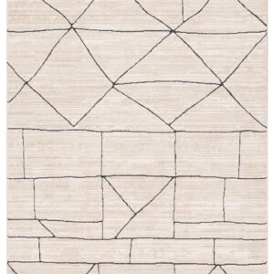 Jaipur Living, Soft 9x12 Large Area Rug, Easy Care, Moroccan, Geometric Beige/Brown Living Room Rug