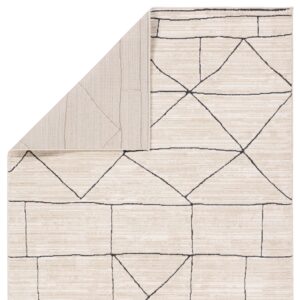 Jaipur Living, Soft 9x12 Large Area Rug, Easy Care, Moroccan, Geometric Beige/Brown Living Room Rug