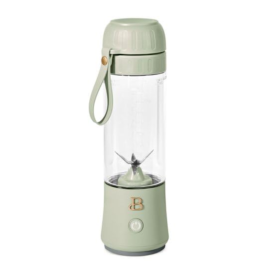 Beautiful Portable to-Go Blender 2.0, 70 W, Sage Green by Drew Barrymore,16 oz