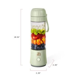 Beautiful Portable to-Go Blender 2.0, 70 W, Sage Green by Drew Barrymore,16 oz