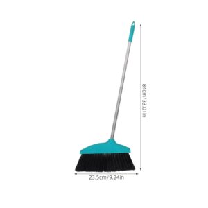 LIFKOME Broom for Floor Cleaning with 84 inch Long Handle Heavy Duty Broom for Sweeping Indoor Outdoor Kitchen Office Green