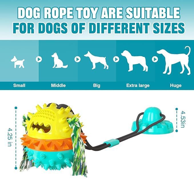 Dog chew Toys to Keep Them Busy, Dog tug chew Toys for Aggressive chewers, Boredom Busters for Dogs, Indestructible Puppy Toys to Keep Them Busy